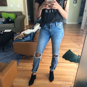 Distressed Levi’s 505c *~* cool girl look *~*